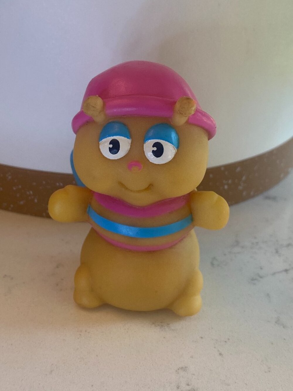 Vtg Playskool Glo Friends Glo-Bug Glow Worm Figure Glows 1986 Hasbro